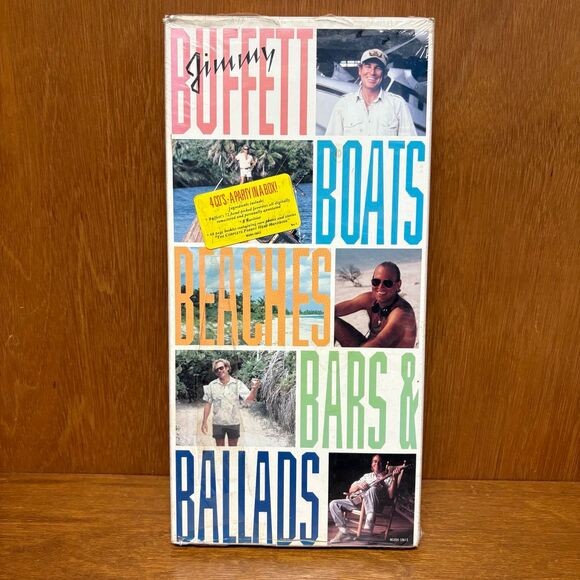Jimmy Buffett Boats Beaches Bars Ballads 4 CD Box Set Factory Sealed